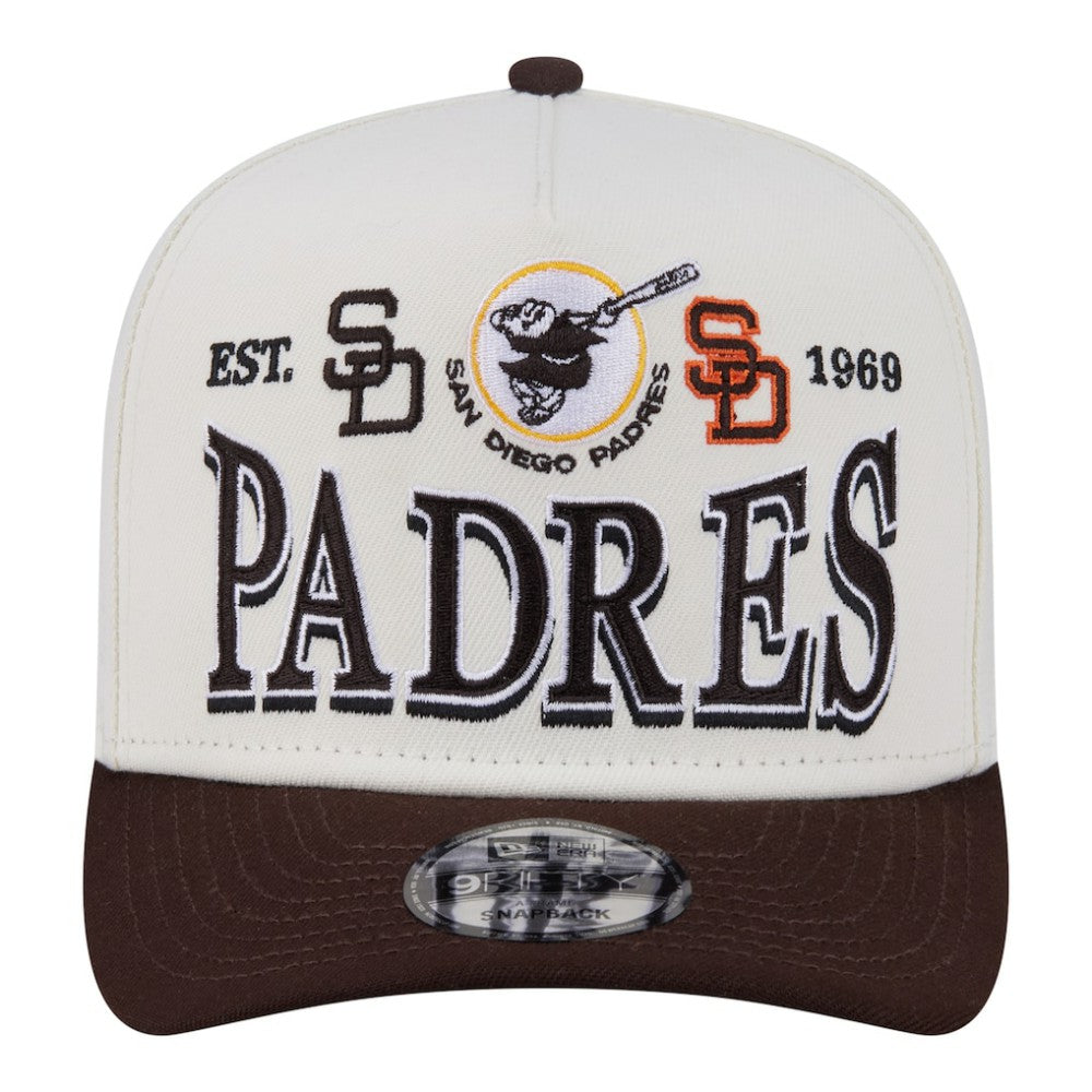 San Diego Padres New Era Throwback Tri-Hit A-Frame 9FIFTY Adjustable Hat Near Me