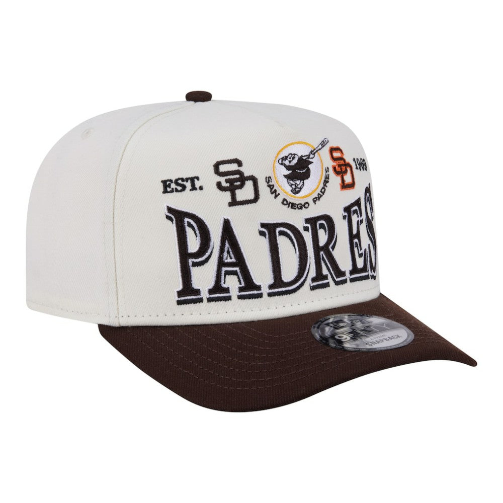 San Diego Padres New Era Throwback Tri-Hit A-Frame 9FIFTY Adjustable Hat Near Me