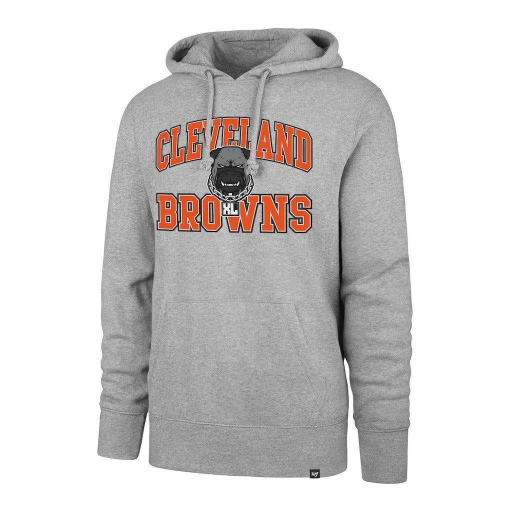 Cleveland Browns '47 Dawg Pound XL Velocity Headline Pullover Hoodie Gray - 47 brand