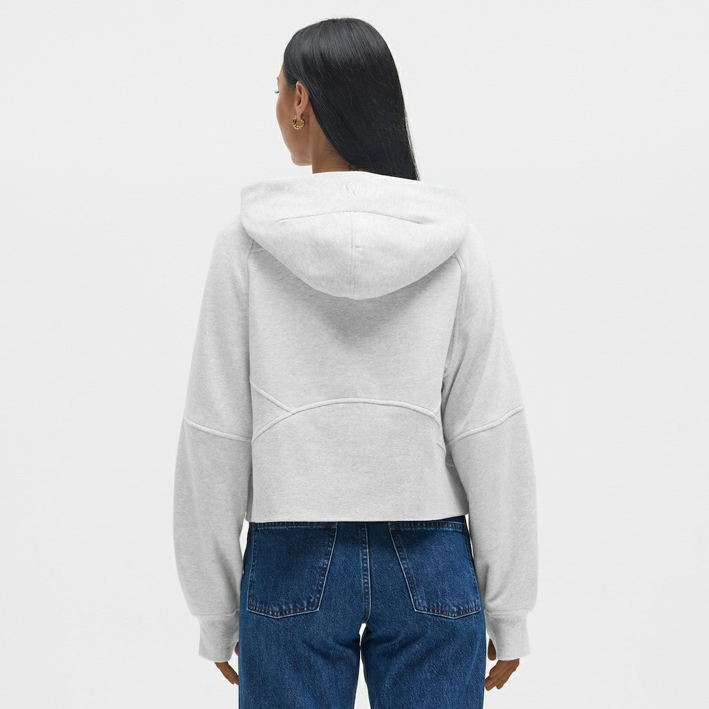 Washington Commanders lululemon Women's Scuba Oversized Half-Zip Hoodie Heathered Core Ultra Light Grey - NFL