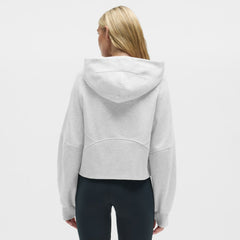 Cleveland Browns lululemon Women's Scuba Oversized Half-Zip Hoodie Heathered Core Ultra Light Grey - NFL