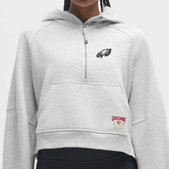 Philadelphia Eagles lululemon Women's Scuba Oversized Half-Zip Hoodie Heathered Core Ultra Light Grey - NFL