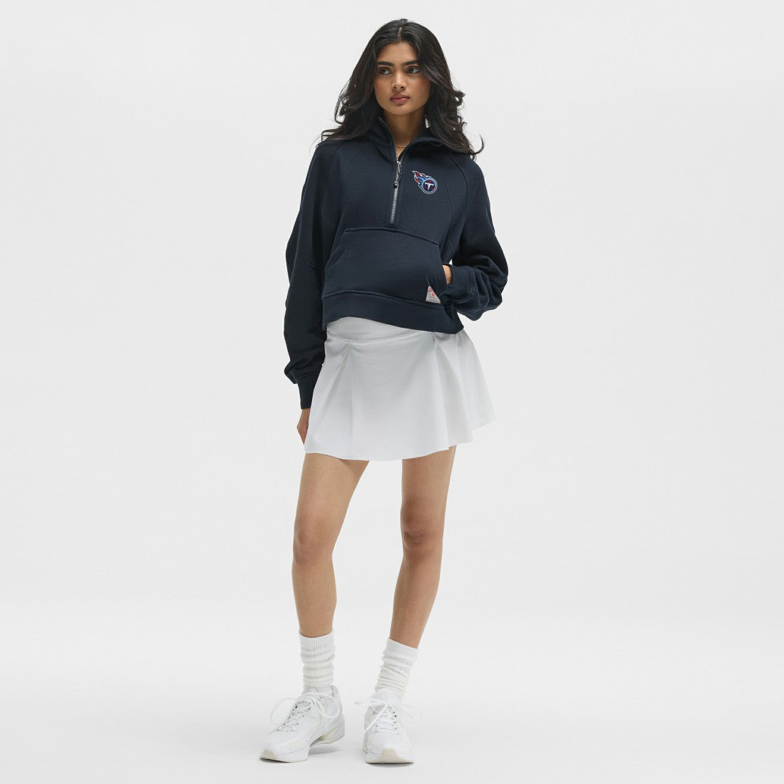 Tennessee Titans lululemon Women's Scuba Oversized Half-Zip Hoodie True Navy - NFL