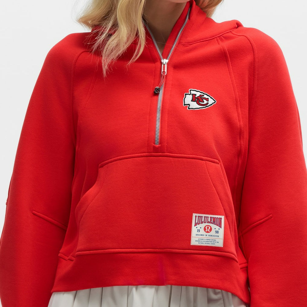 Kansas City Chiefs lululemon Women's Scuba Oversized Half-Zip Hoodie True Red - NFL