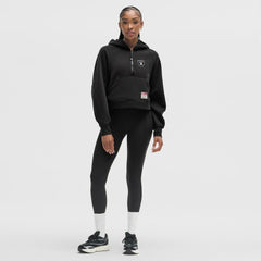 Las Vegas Raiders lululemon Women's Scuba Oversized Half-Zip Hoodie Black - NFL