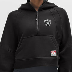 Las Vegas Raiders lululemon Women's Scuba Oversized Half-Zip Hoodie Black - NFL