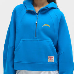 Los Angeles Chargers lululemon Women's Scuba Oversized Half-Zip Hoodie Beaming Blue - NFL