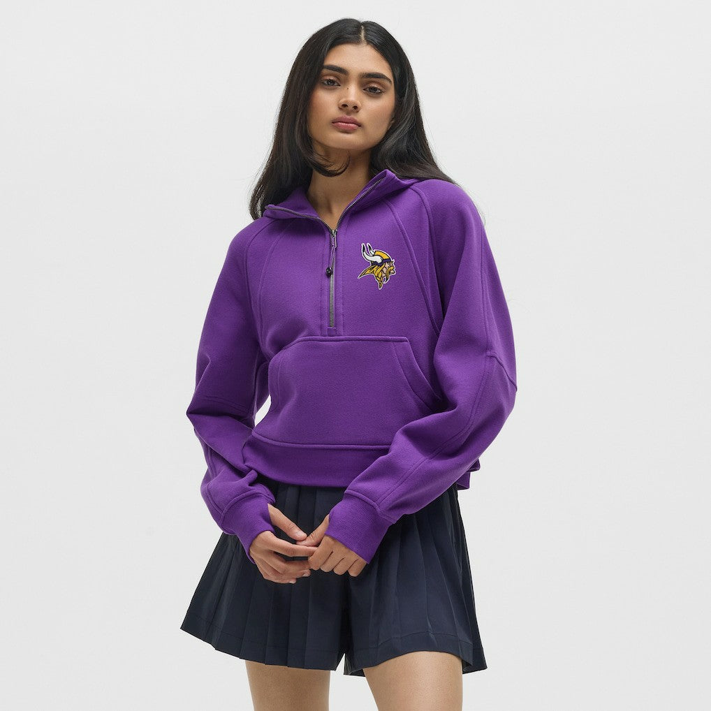 Minnesota Vikings lululemon Women's Scuba Oversized Half-Zip Hoodie College Purple - NFL