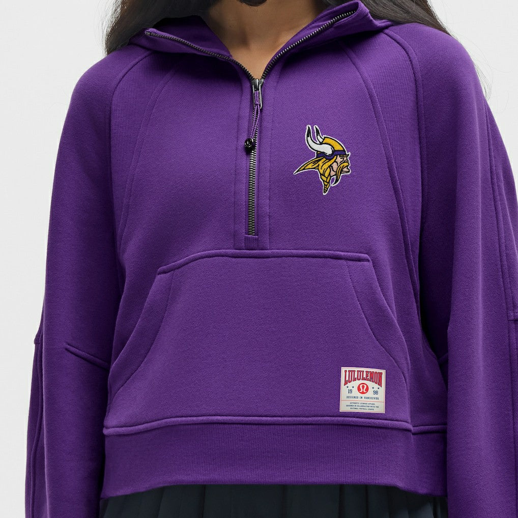 Minnesota Vikings lululemon Women's Scuba Oversized Half-Zip Hoodie College Purple - NFL