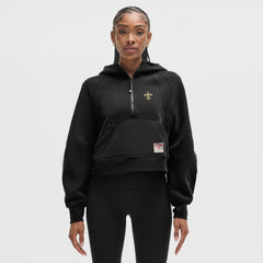 New Orleans Saints lululemon Women's Scuba Oversized Half-Zip Hoodie Black - NFL
