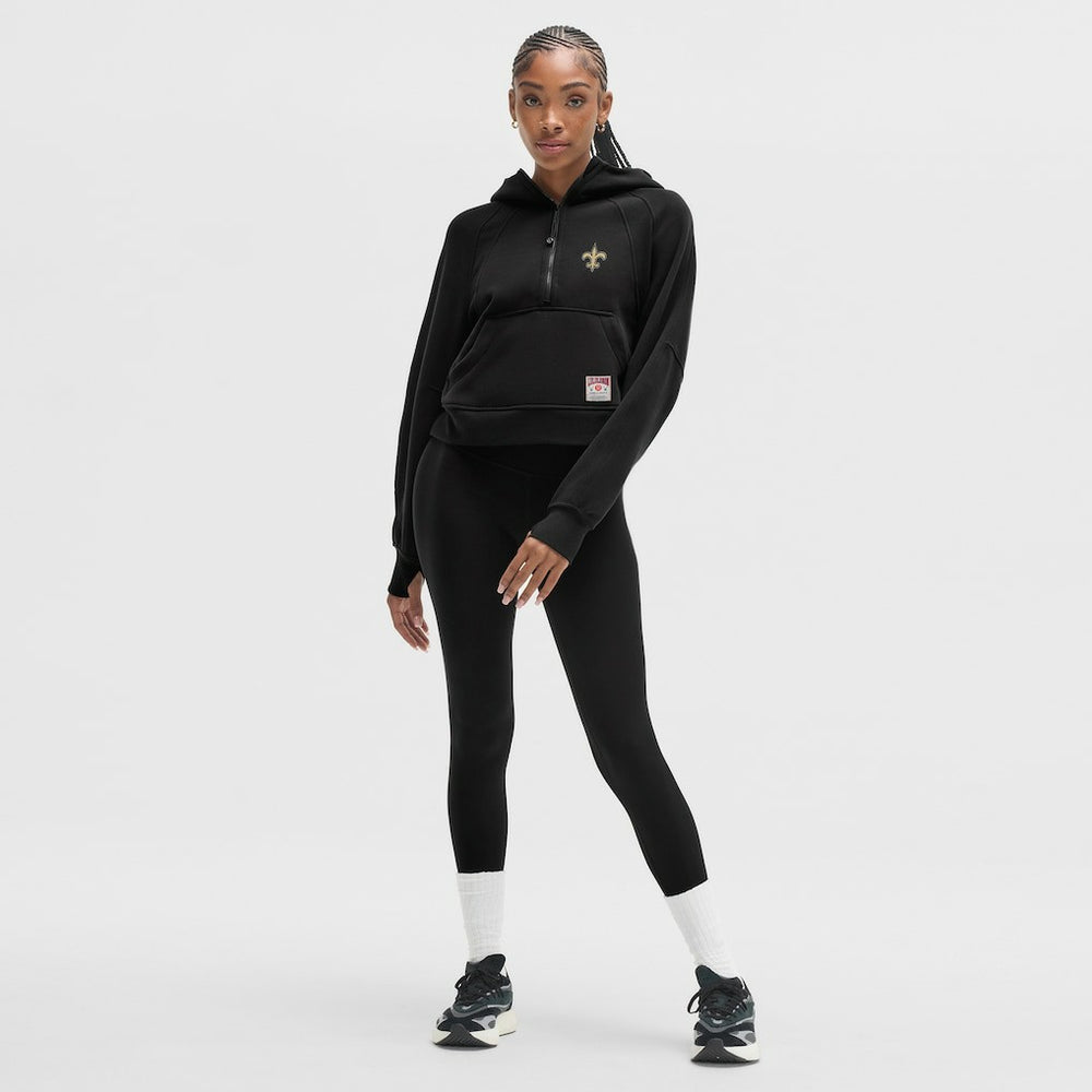 New Orleans Saints lululemon Women's Scuba Oversized Half-Zip Hoodie Black - NFL