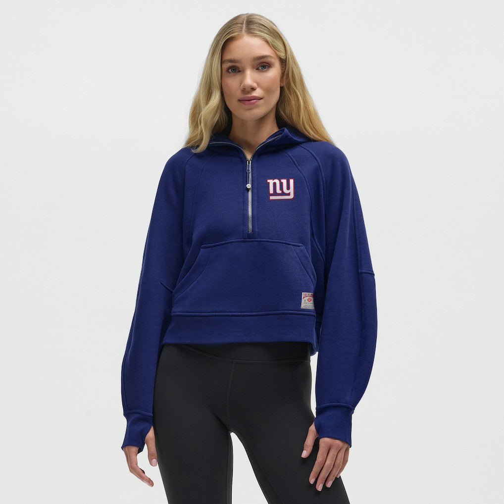 New York Giants lululemon Women's Scuba Oversized Half-Zip Hoodie Larkspur - NFL
