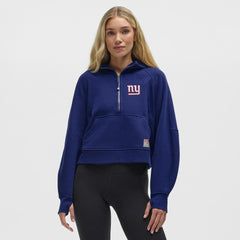 New York Giants lululemon Women's Scuba Oversized Half-Zip Hoodie Larkspur - NFL