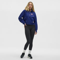 New York Giants lululemon Women's Scuba Oversized Half-Zip Hoodie Larkspur - NFL
