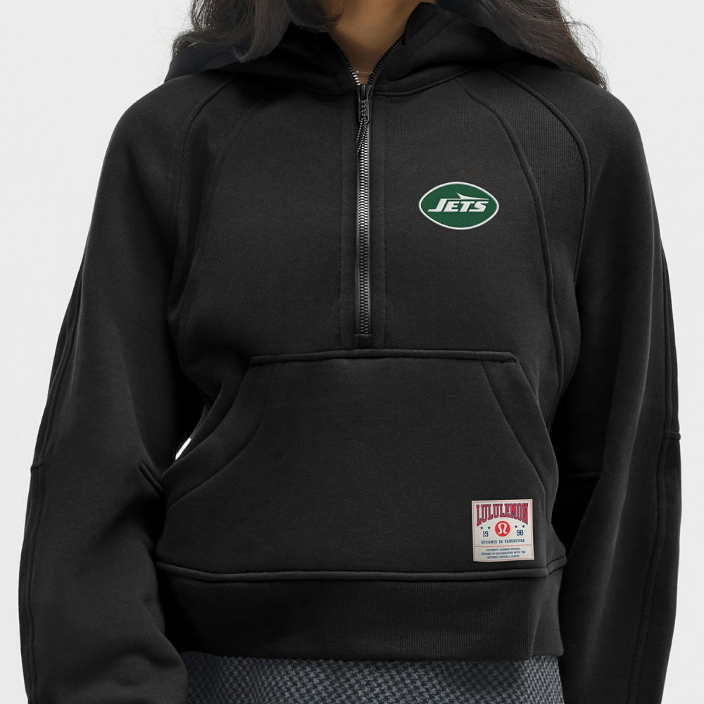 New York Jets lululemon Women's Scuba Oversized Half-Zip Hoodie Black - NFL
