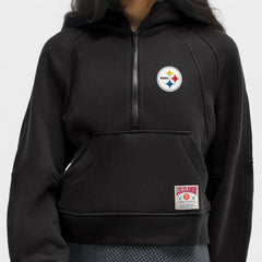 Pittsburgh Steelers lululemon Women's Scuba Oversized Half-Zip Hoodie Black - NFL