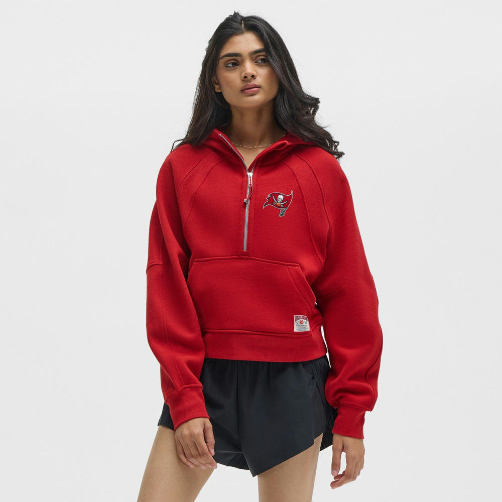 Tampa Bay Buccaneers lululemon Women's Scuba Oversized Half-Zip Hoodie College Crimson - NFL