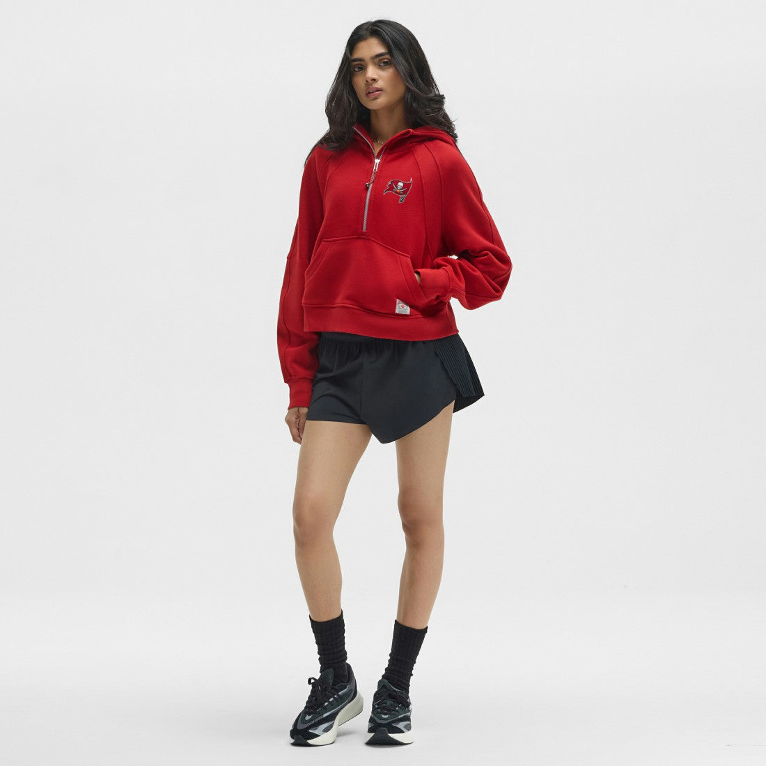 Tampa Bay Buccaneers lululemon Women's Scuba Oversized Half-Zip Hoodie College Crimson - NFL