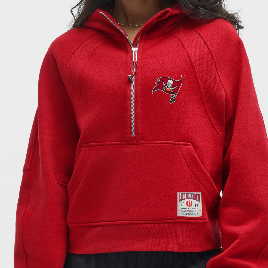 Tampa Bay Buccaneers lululemon Women's Scuba Oversized Half-Zip Hoodie College Crimson - NFL