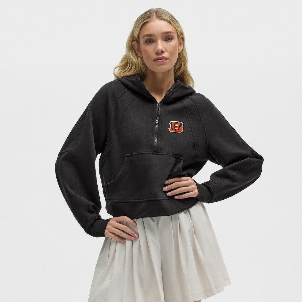 Cincinnati Bengals lululemon Women's Scuba Oversized Half-Zip Hoodie Black - NFL