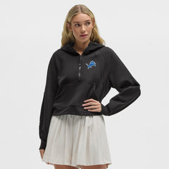 Detroit Lions lululemon Women's Scuba Oversized Half-Zip Hoodie Black - NFL