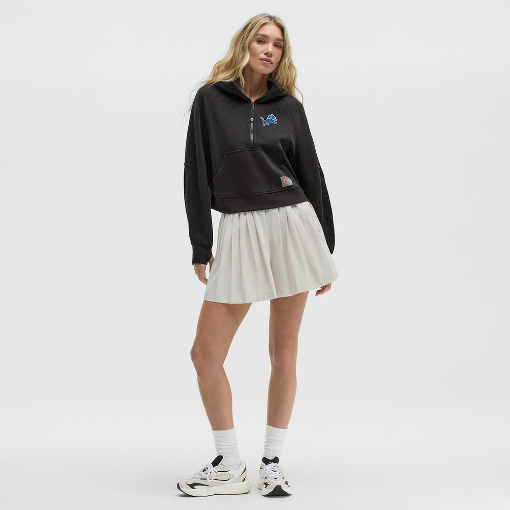Detroit Lions lululemon Women's Scuba Oversized Half-Zip Hoodie Black - NFL