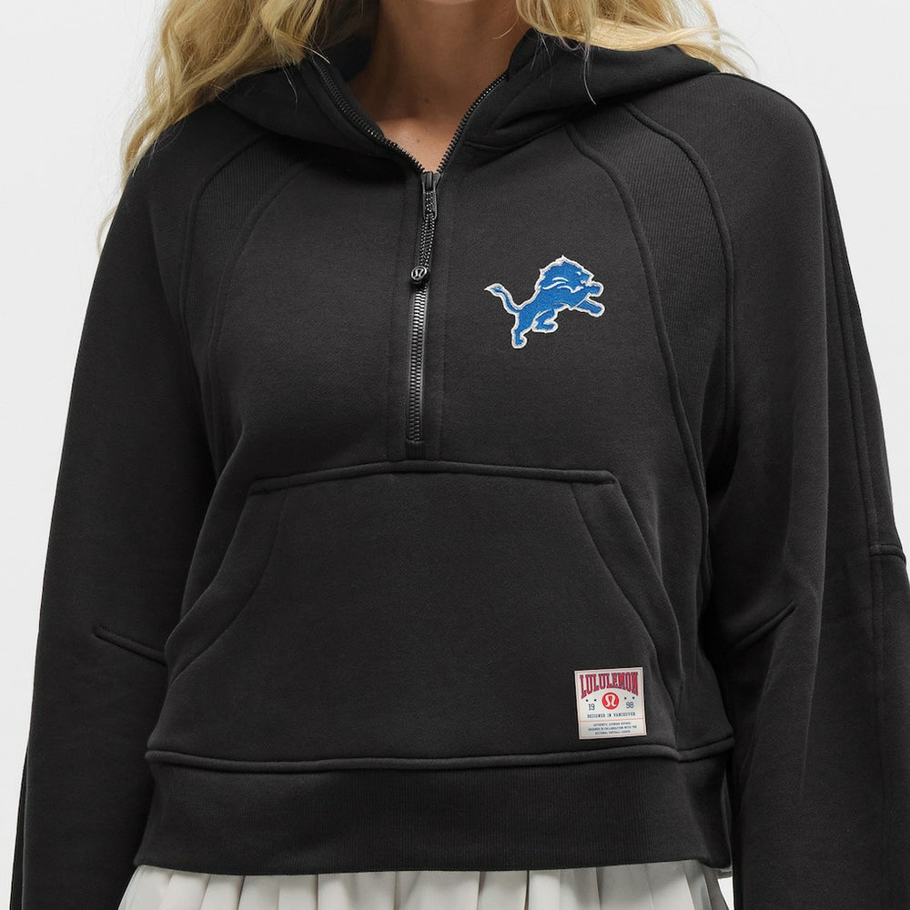 Detroit Lions lululemon Women's Scuba Oversized Half-Zip Hoodie Black - NFL