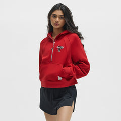 Atlanta Falcons lululemon Women's Scuba Oversized Half-Zip Hoodie College Crimson - NFL
