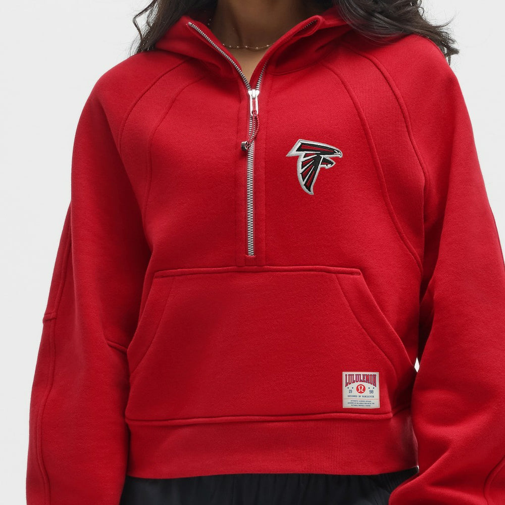 Atlanta Falcons lululemon Women's Scuba Oversized Half-Zip Hoodie College Crimson - NFL