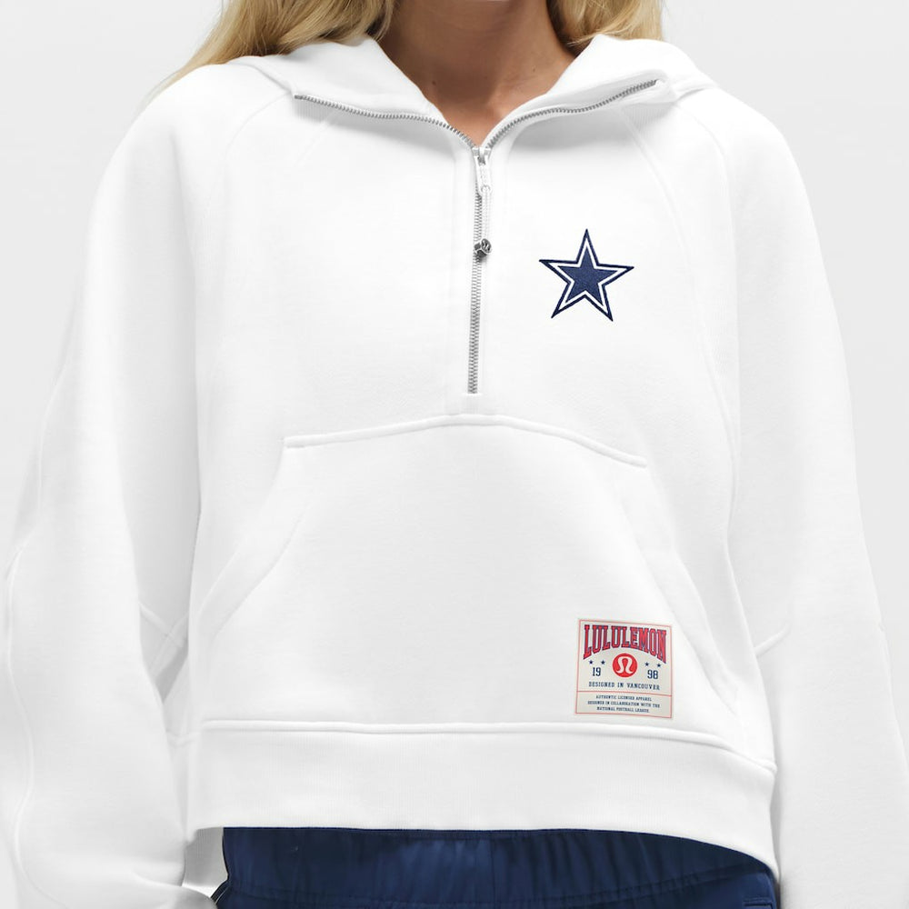 Dallas Cowboys lululemon Women's Scuba Oversized Half-Zip Hoodie White - NFL