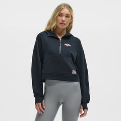 Denver Broncos lululemon Women's Scuba Oversized Half-Zip Hoodie True Navy - NFL