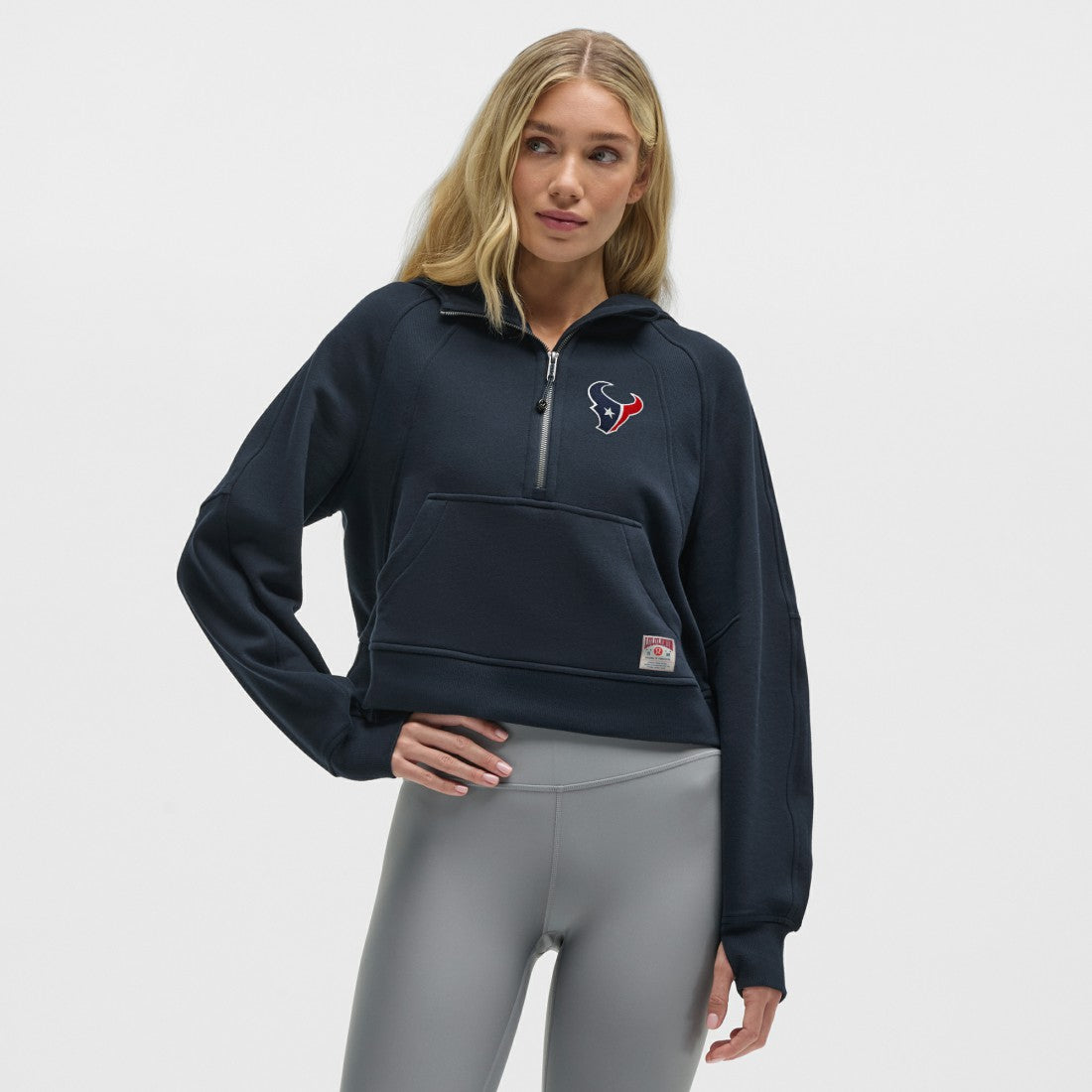 Houston Texans lululemon Women's Scuba Oversized Half-Zip Hoodie True Navy - NFL