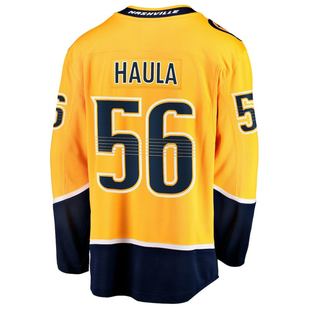 Erik Haula Nashville Predators Fanatics Home Breakaway Jersey - Gold | NHL Jerseys