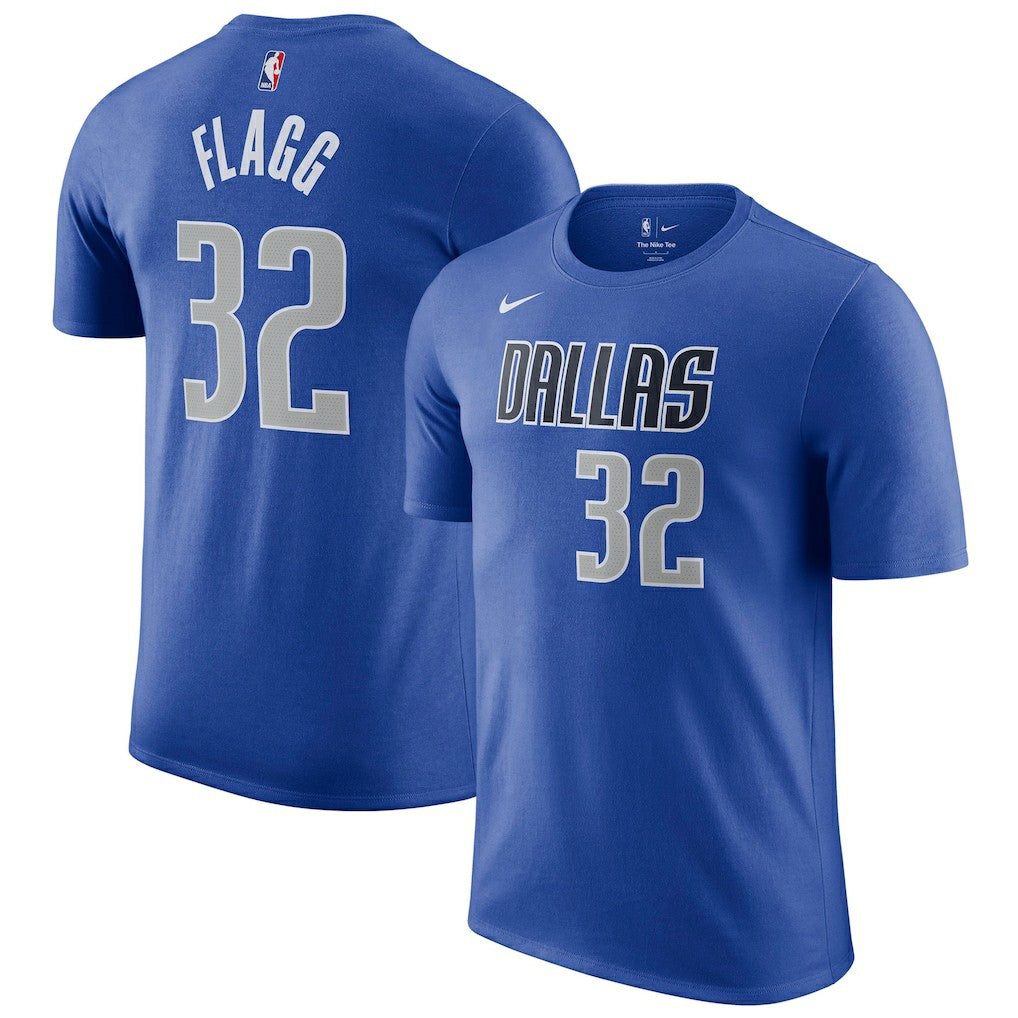 Nike - Cooper Flagg Dallas Mavericks 2025 NBA Draft Icon Name & Number T-Shirt - Blue