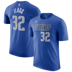 Nike - Cooper Flagg Dallas Mavericks 2025 NBA Draft Icon Name & Number T-Shirt - Blue