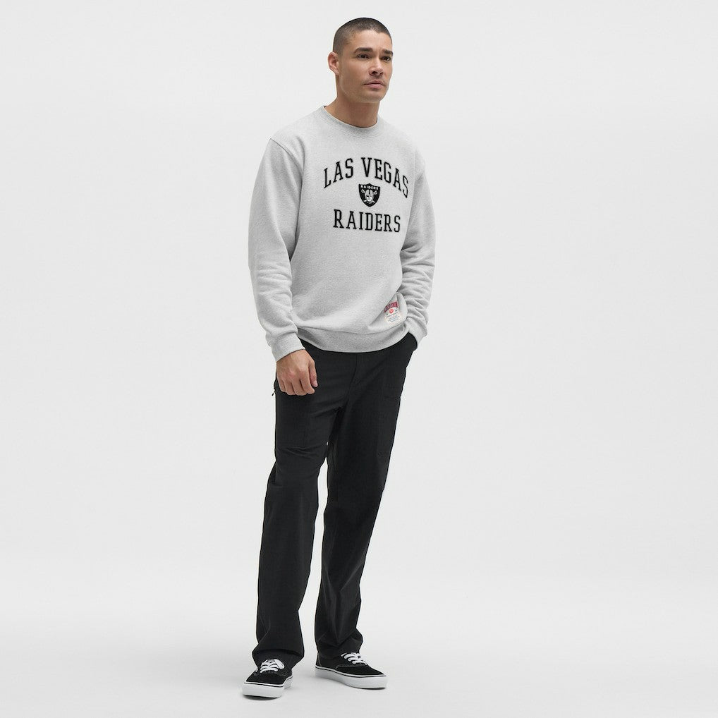 Las Vegas Raiders lululemon Steady State Sweatshirt Heathered Silver Drop - NFL