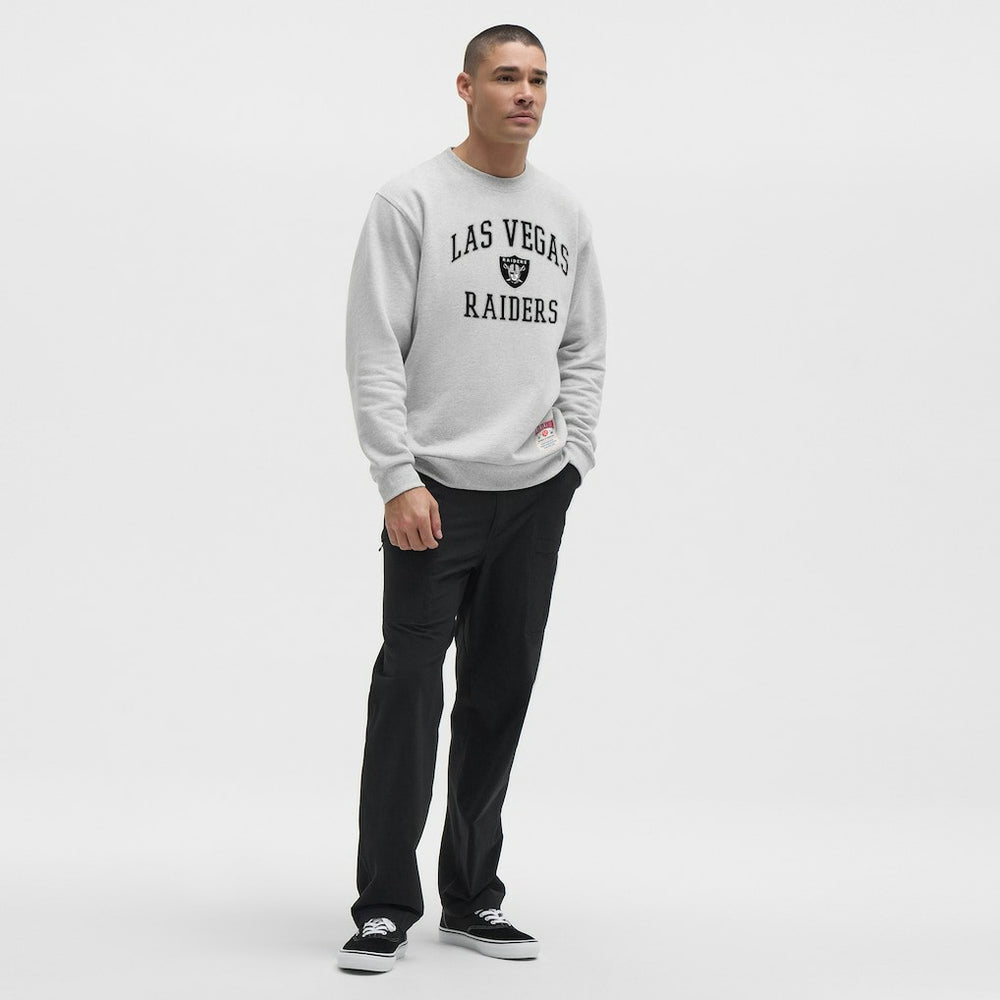 Las Vegas Raiders lululemon Steady State Sweatshirt Heathered Silver Drop - NFL