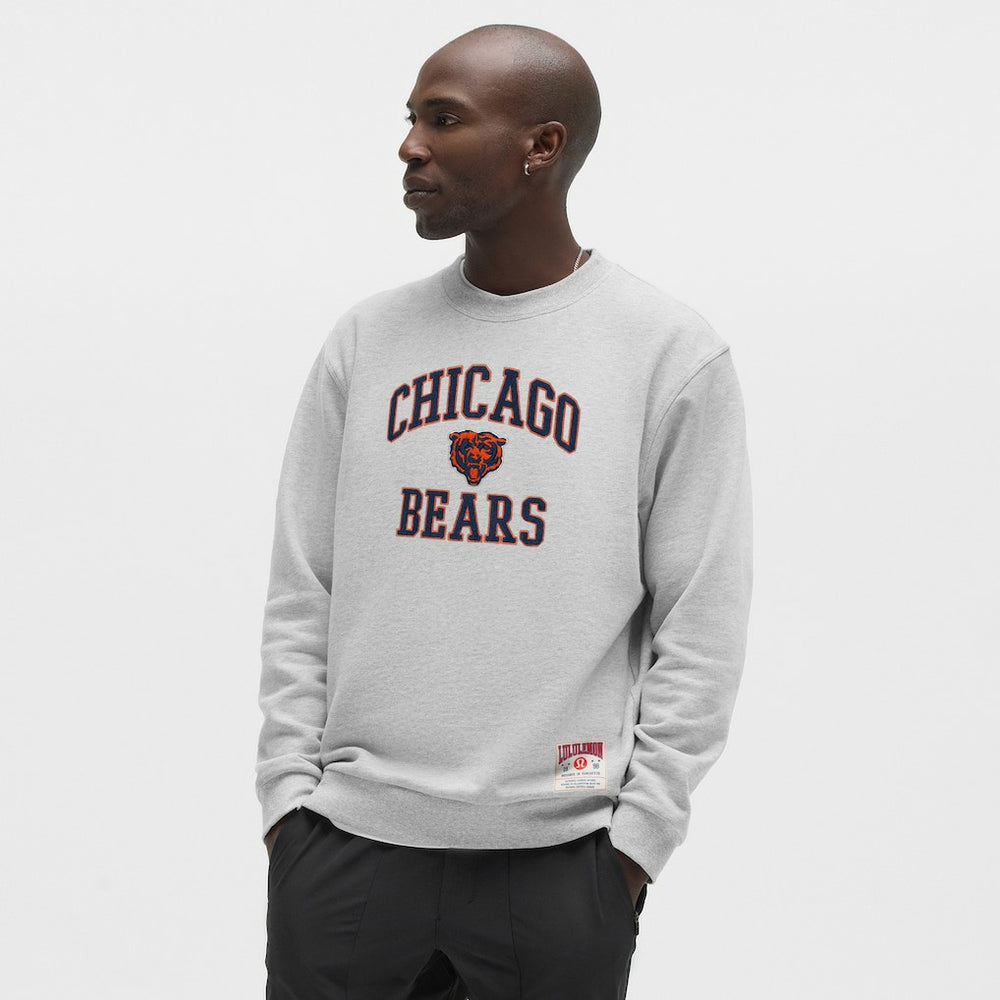 Chicago Bears lululemon Steady State Sweatshirt Heathered Silver Drop - NFL