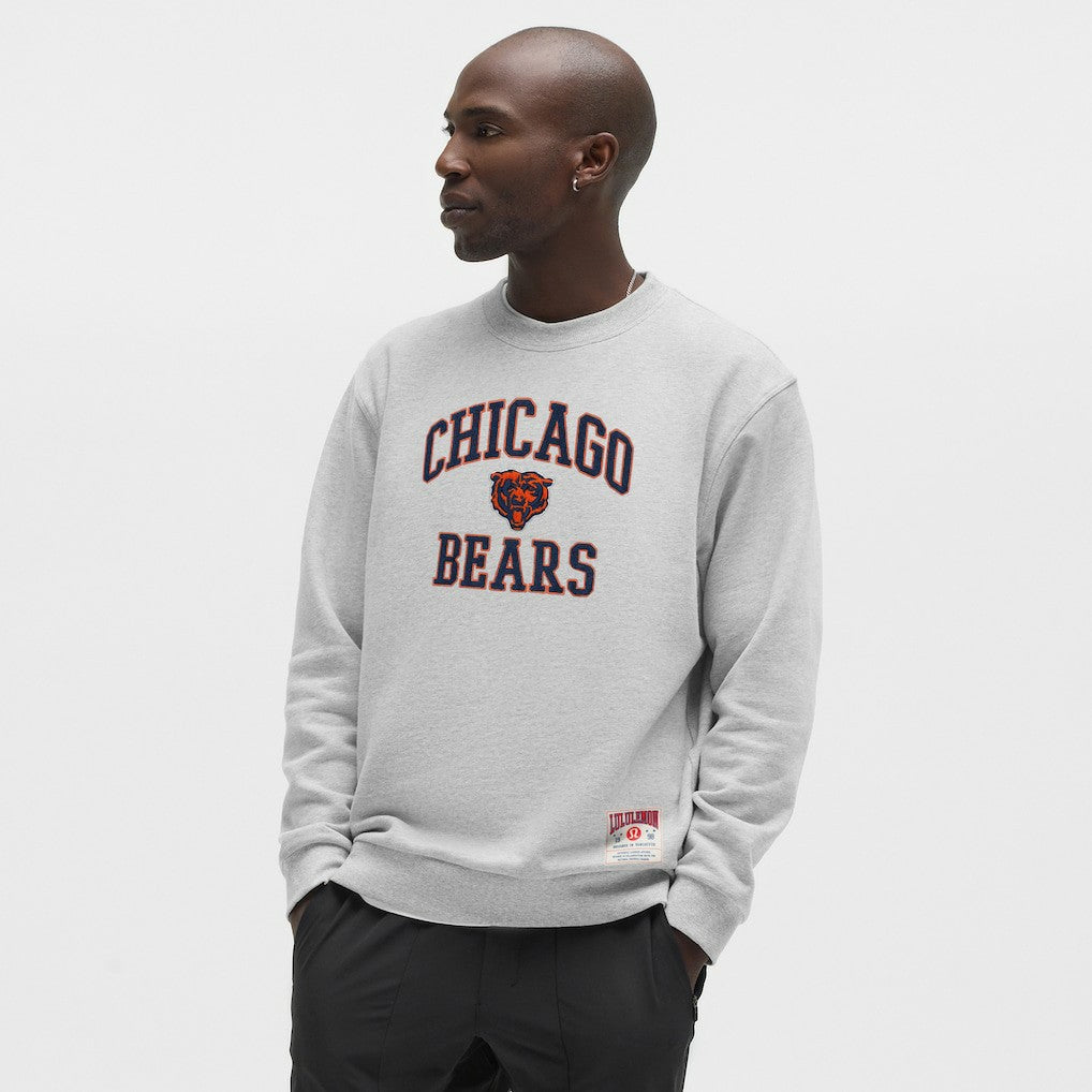Chicago Bears lululemon Steady State Sweatshirt Heathered Silver Drop - NFL