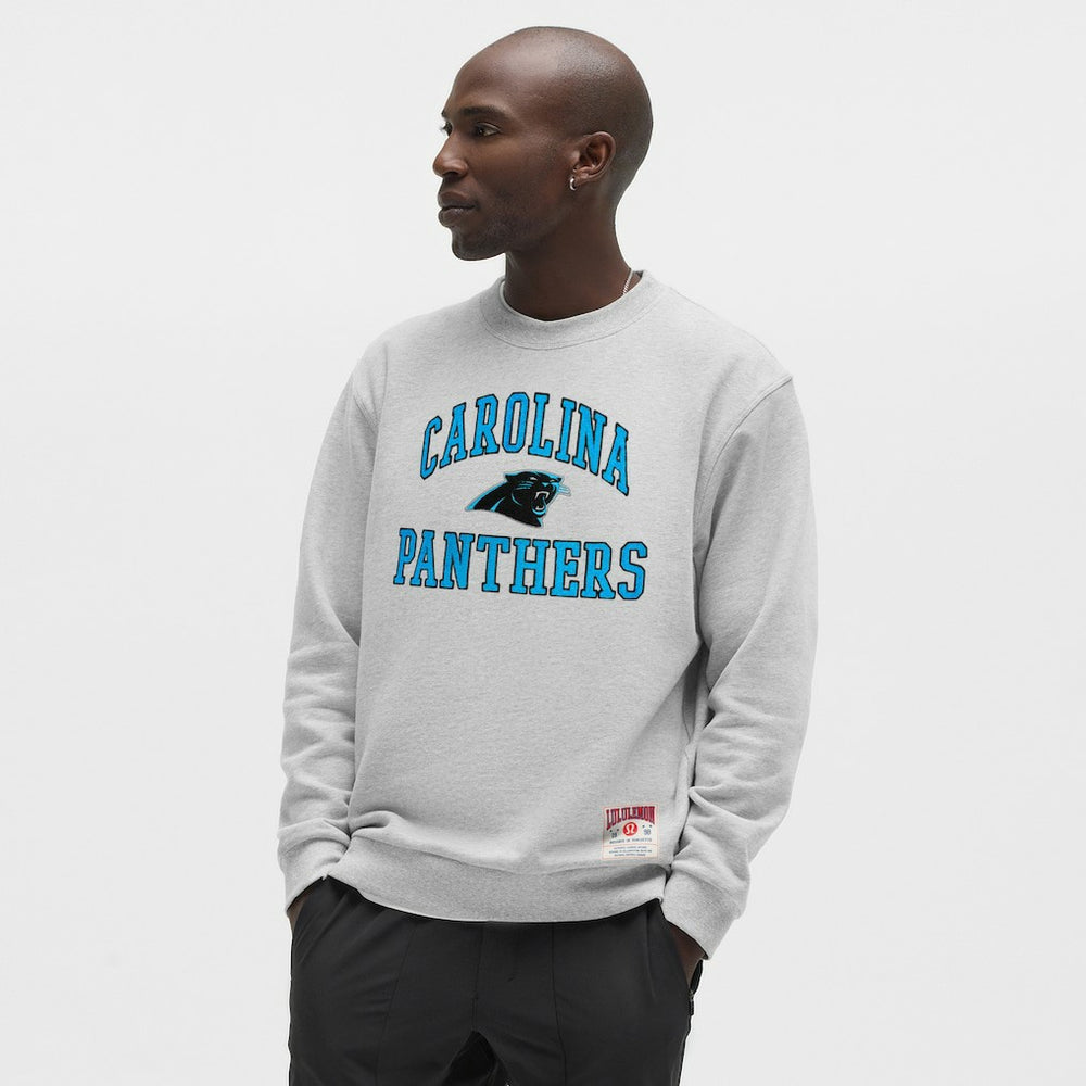 Carolina Panthers lululemon Steady State Sweatshirt Heathered Silver Drop - NFL