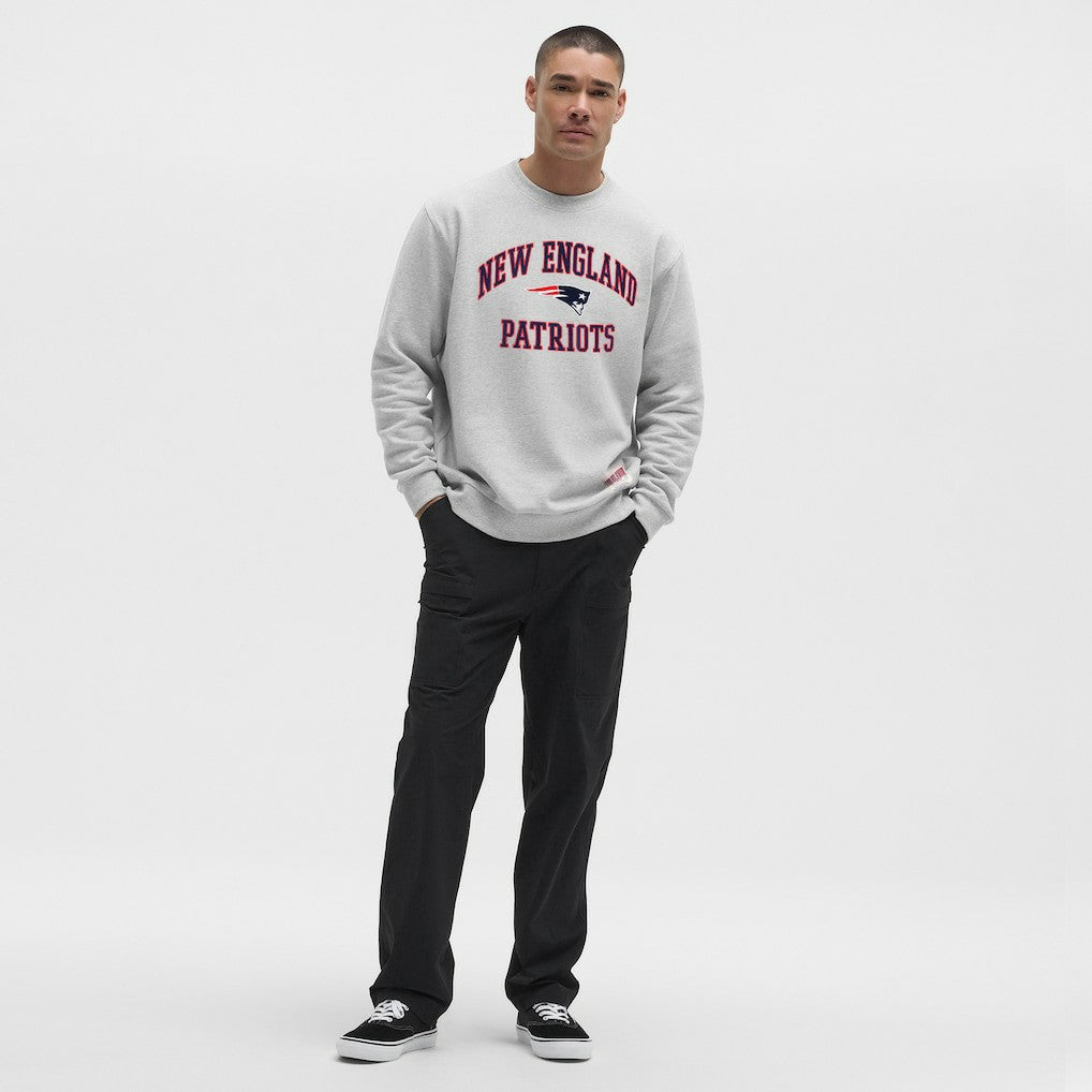 New England Patriots lululemon Steady State Sweatshirt Heathered Silver Drop - NFL