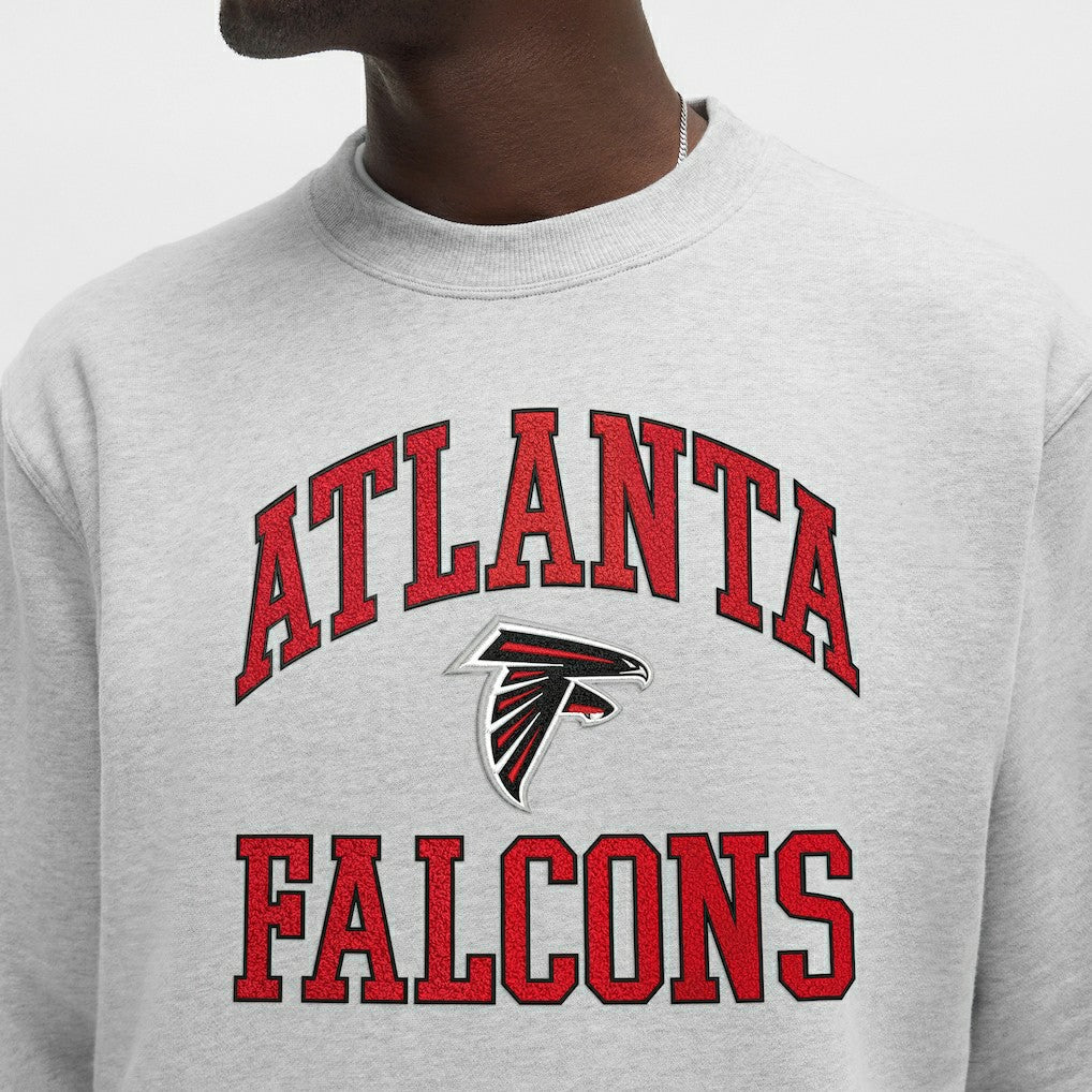 Atlanta Falcons lululemon Steady State Sweatshirt Heathered Silver Drop - NFL