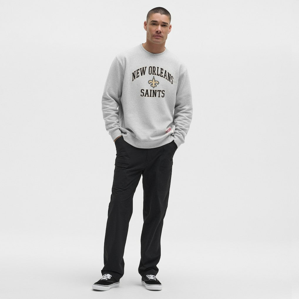 New Orleans Saints lululemon Steady State Sweatshirt Heathered Silver Drop - NFL
