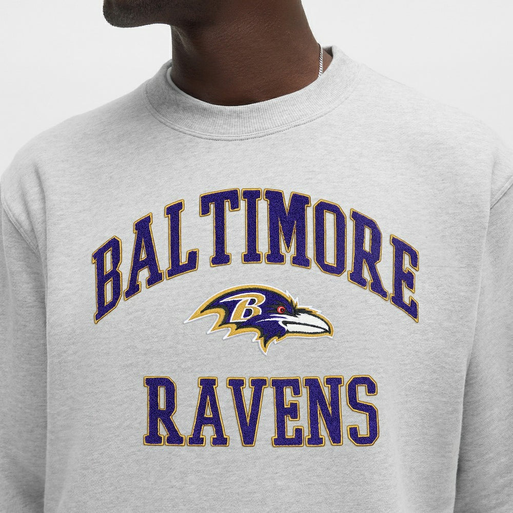 Baltimore Ravens lululemon Steady State Sweatshirt Heathered Silver Drop - NFL