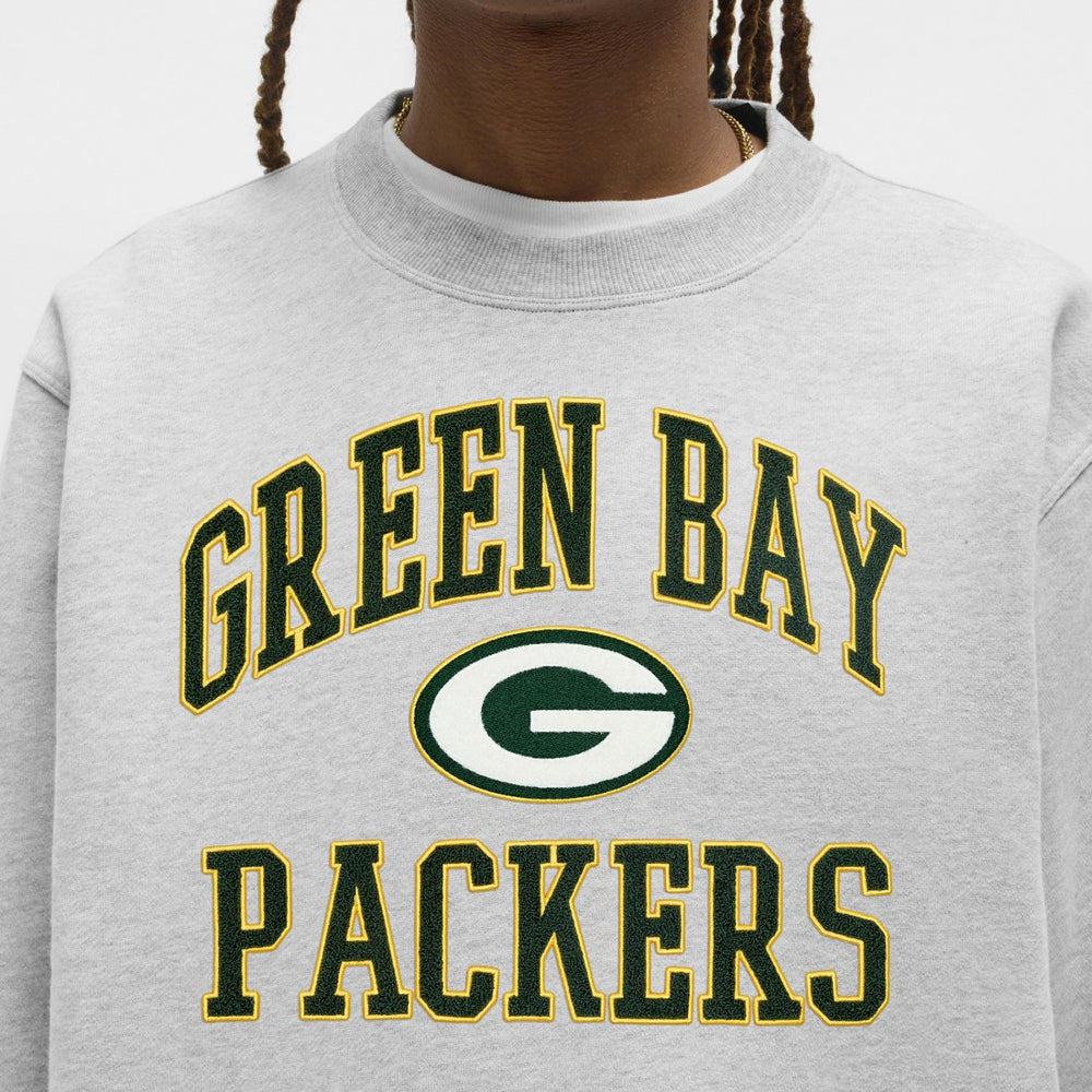Green Bay Packers lululemon Steady State Sweatshirt Heathered Silver Drop - NFL