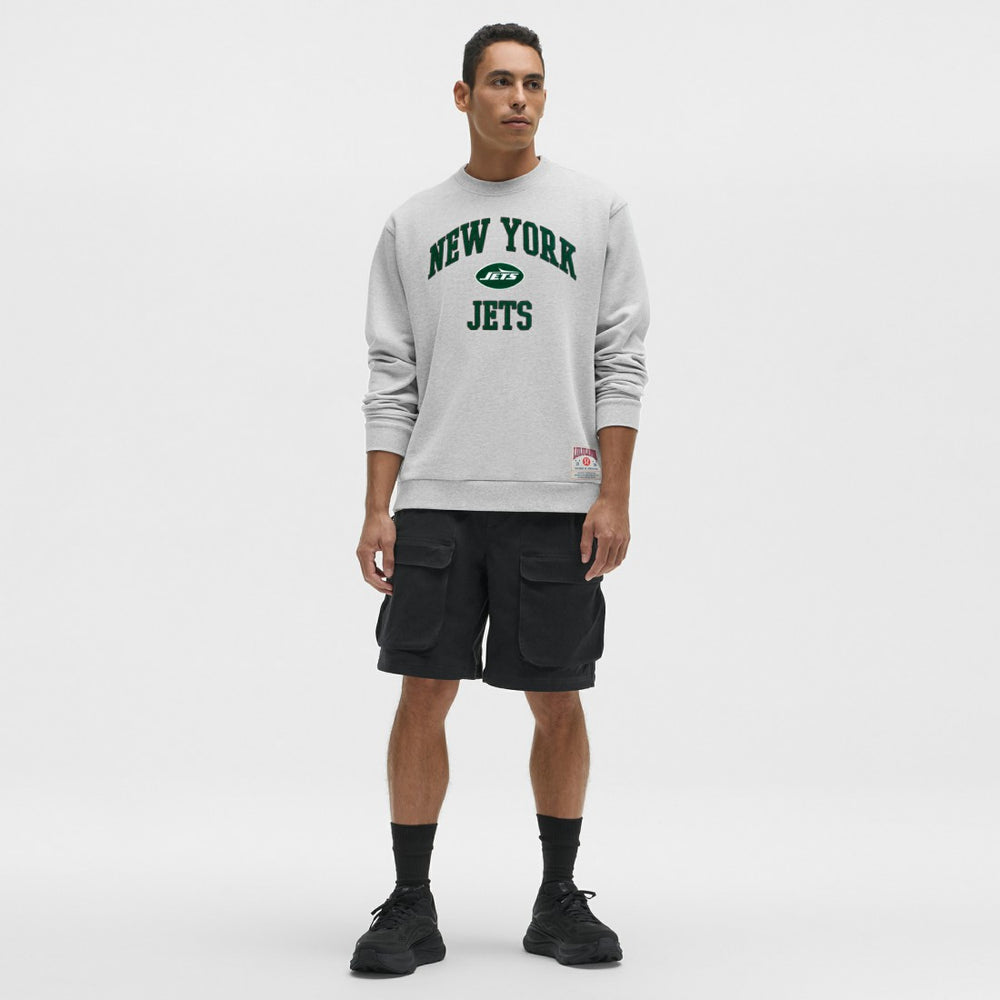 New York Jets lululemon Steady State Sweatshirt Heathered Silver Drop - NFL