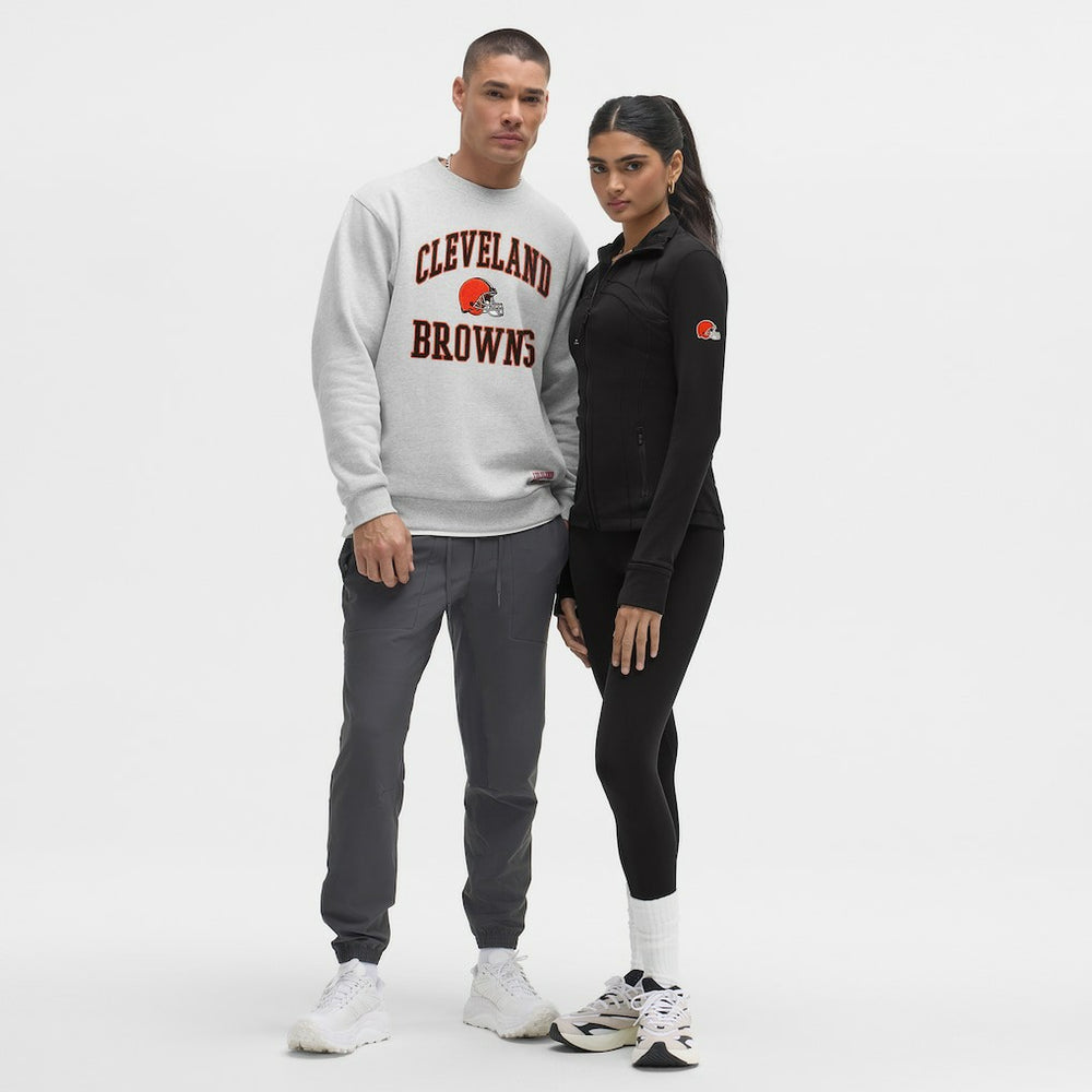 Cleveland Browns lululemon Steady State Sweatshirt Heathered Silver Drop - NFL