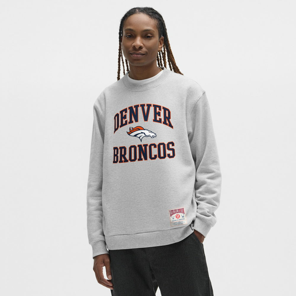 Denver Broncos lululemon Steady State Sweatshirt Heathered Silver Drop - NFL
