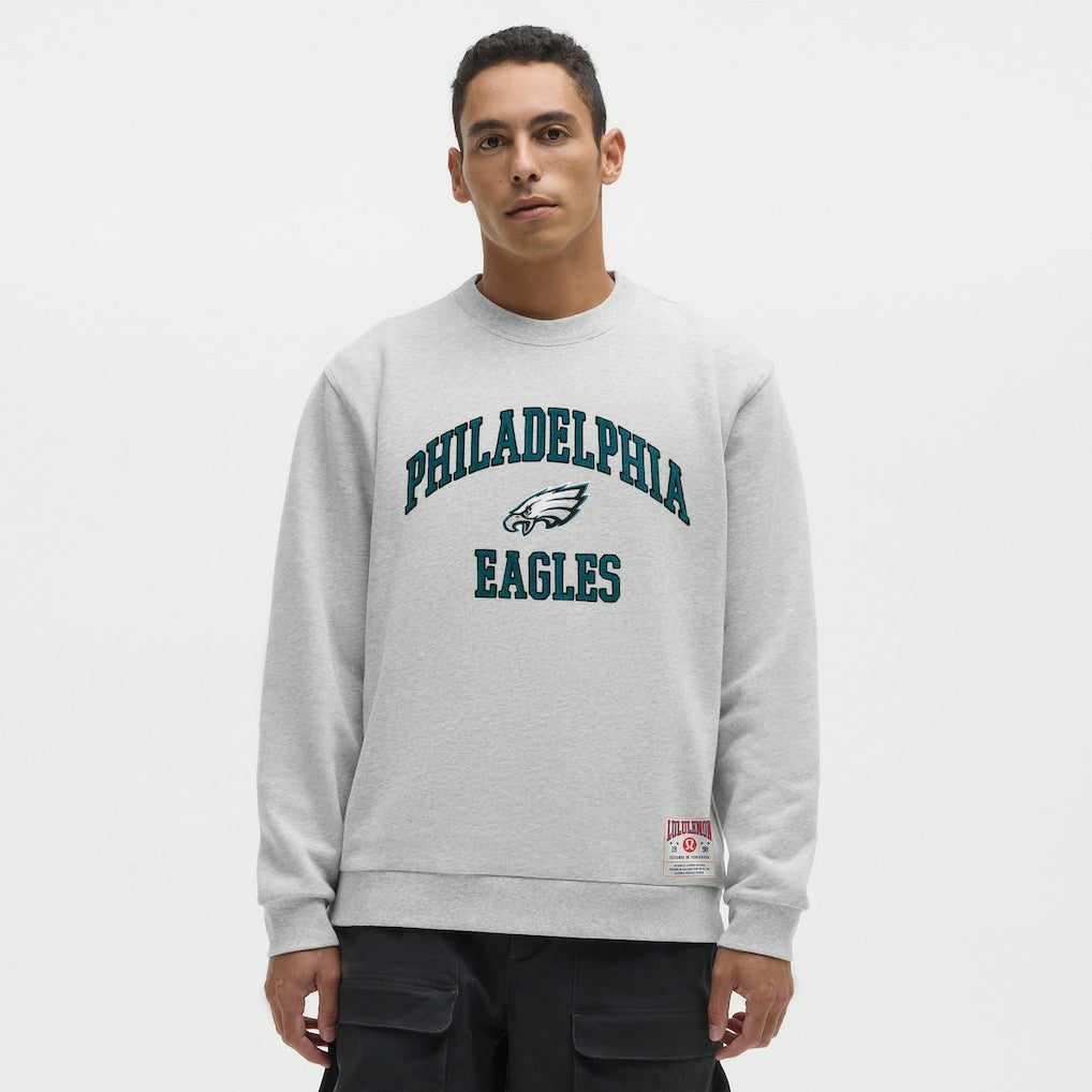 Philadelphia Eagles lululemon Steady State Sweatshirt Heathered Silver Drop - NFL