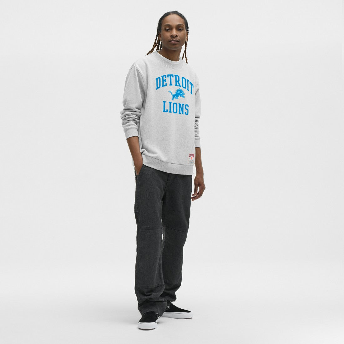 Detroit Lions lululemon Steady State Sweatshirt Heathered Silver Drop - NFL